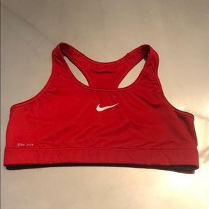 Red Nike sports bra. Large